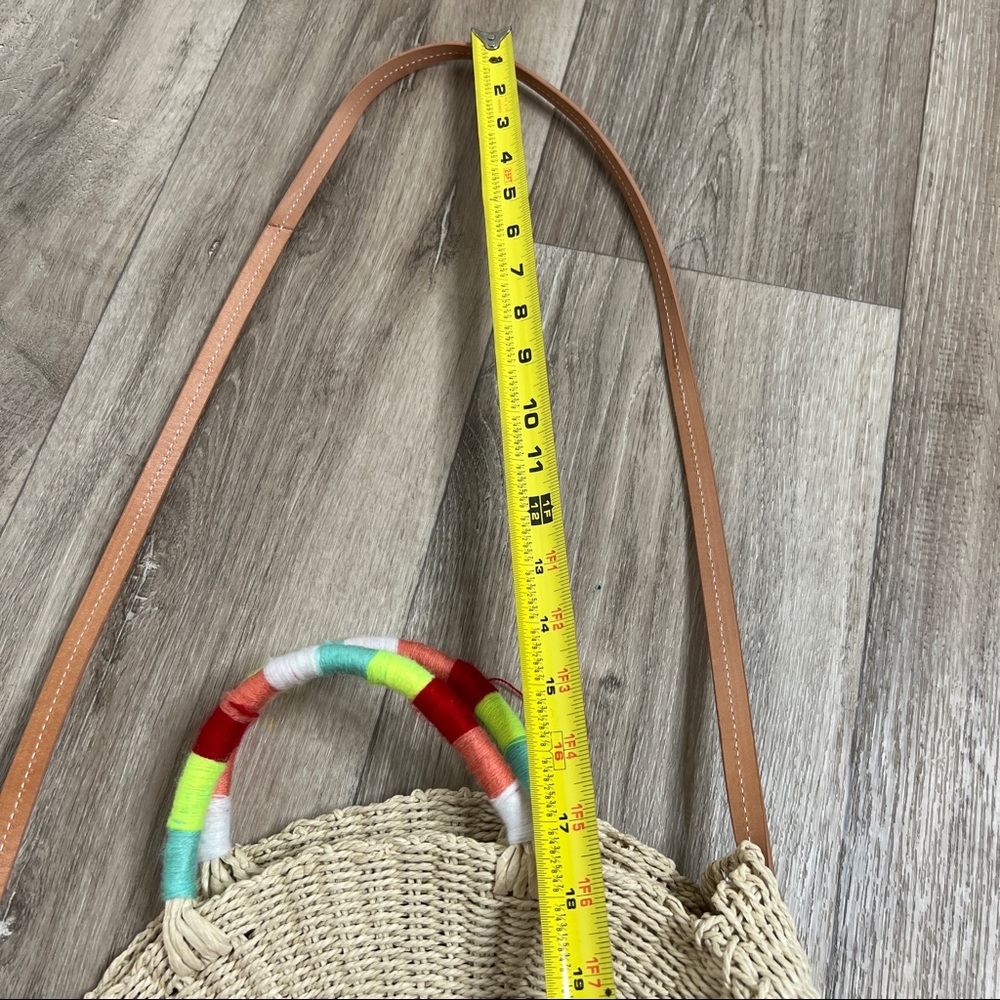 J.Crew Round Straw Crossover Bag NWT - Picture 9 of 12